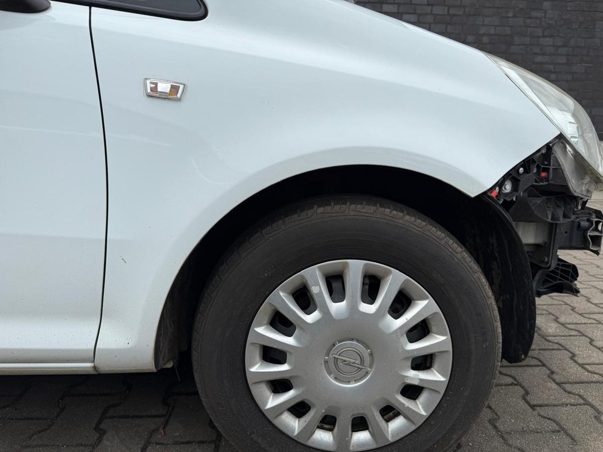 Opel Corsa D original Kotflügel rechts Z474 Casablancaweiss BJ10